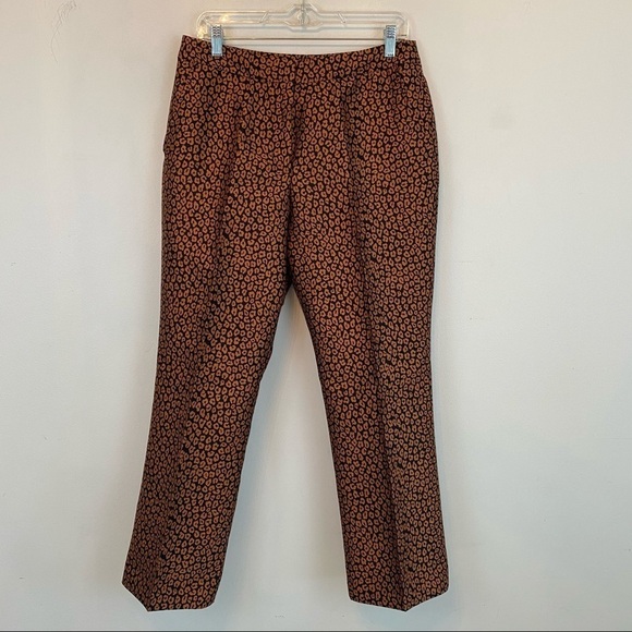 NWOT KATE SPADE flora leopard jacquard pant - Picture 2 of 6